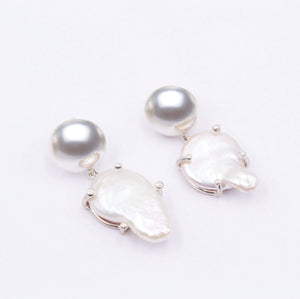 Plain sterling silver earrings 
