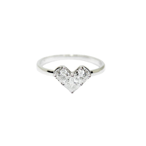 Heart-Shaped Zirconia Ring – For Anniversary
