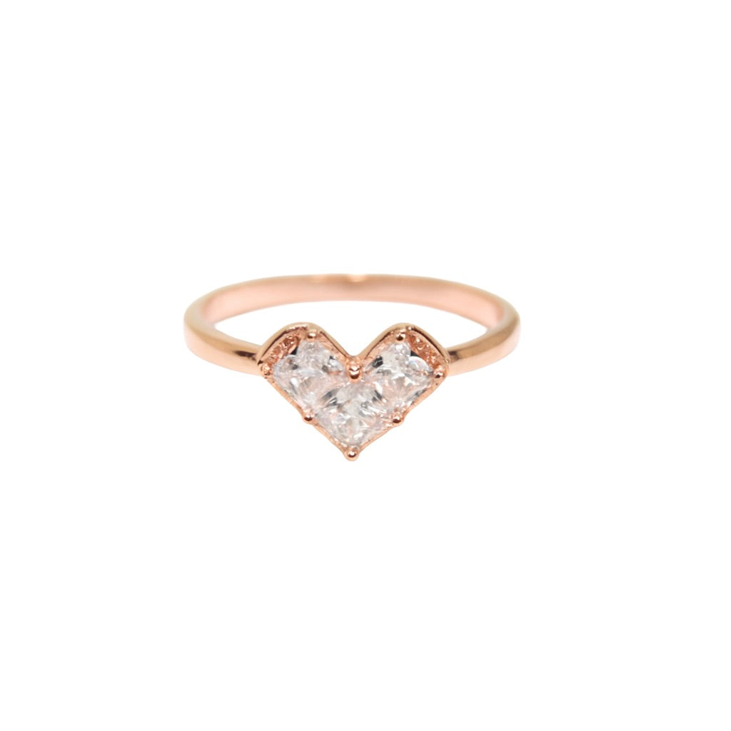 Heart-Shaped Zirconia Ring – For Anniversary