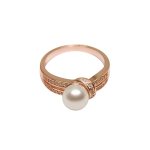 Pearl and Zirconia Rings - Gift for Mom