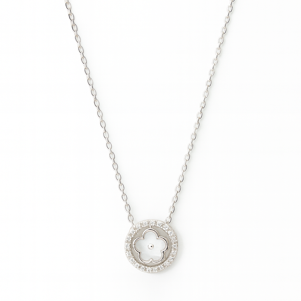 Flower Chain and Pendant Necklace