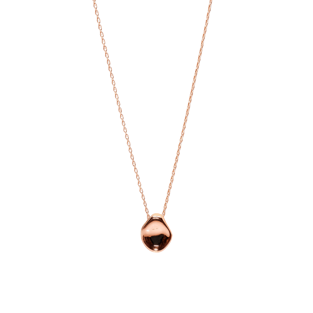 Organic Shape Chain and Pendant Necklace