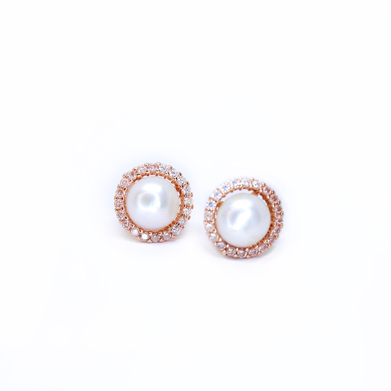 Sterling Silver Halo Pearl Earrings: Timeless Elegance for Special Moments