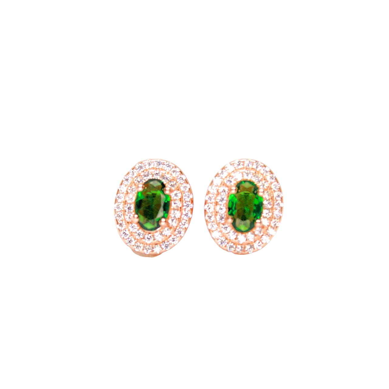 Sparkling Green Zirconia Earrings – Gift for Mom