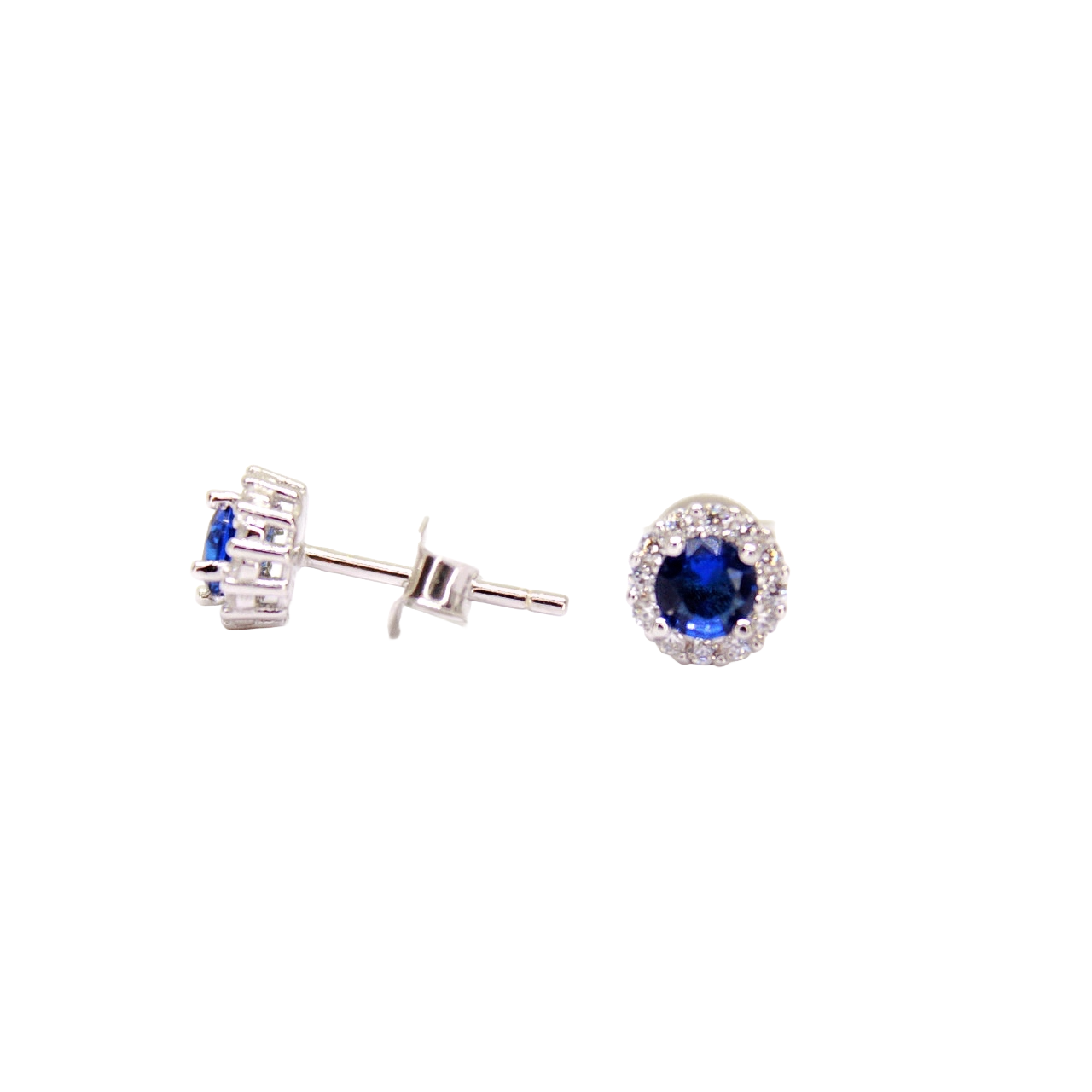 “Azure Elegance” Blue Zirconia Studs - Gift for her