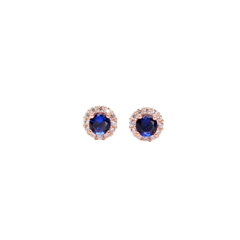 Blue Halo Earrings