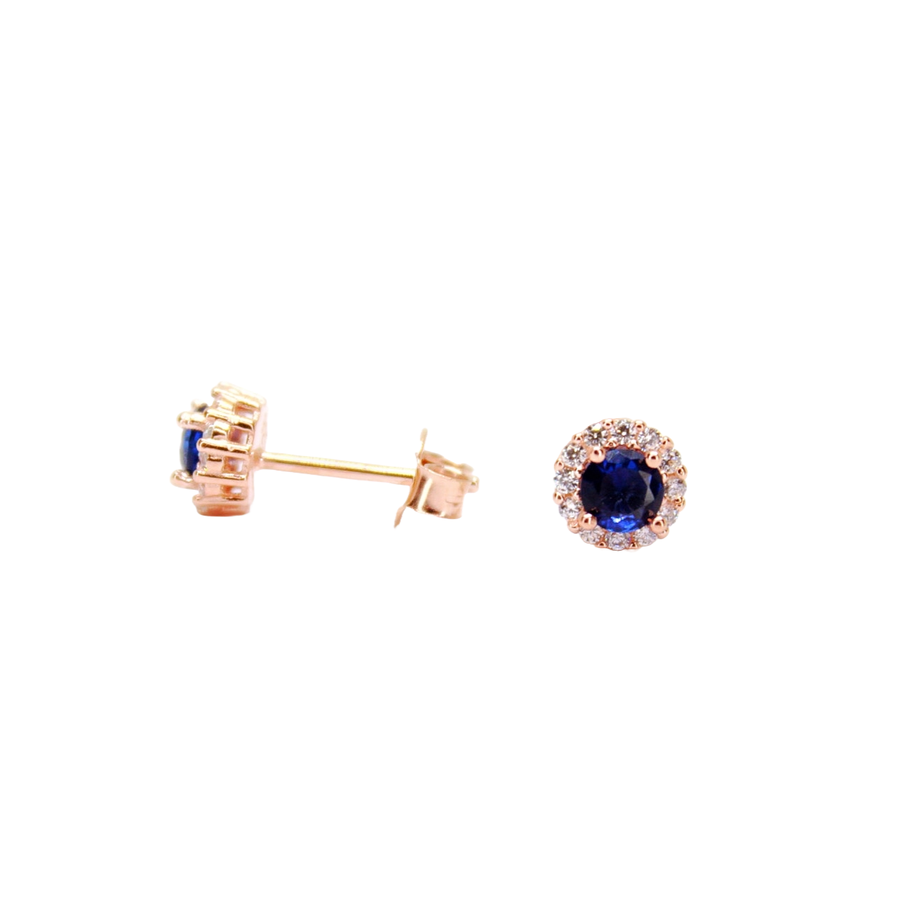 “Azure Elegance” Blue Zirconia Studs - Gift for her