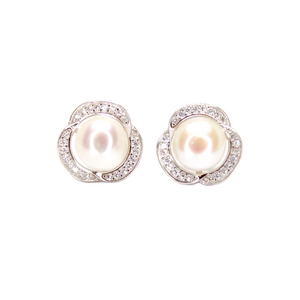 Rosy Radiance Pearl Earrings - Gift for her