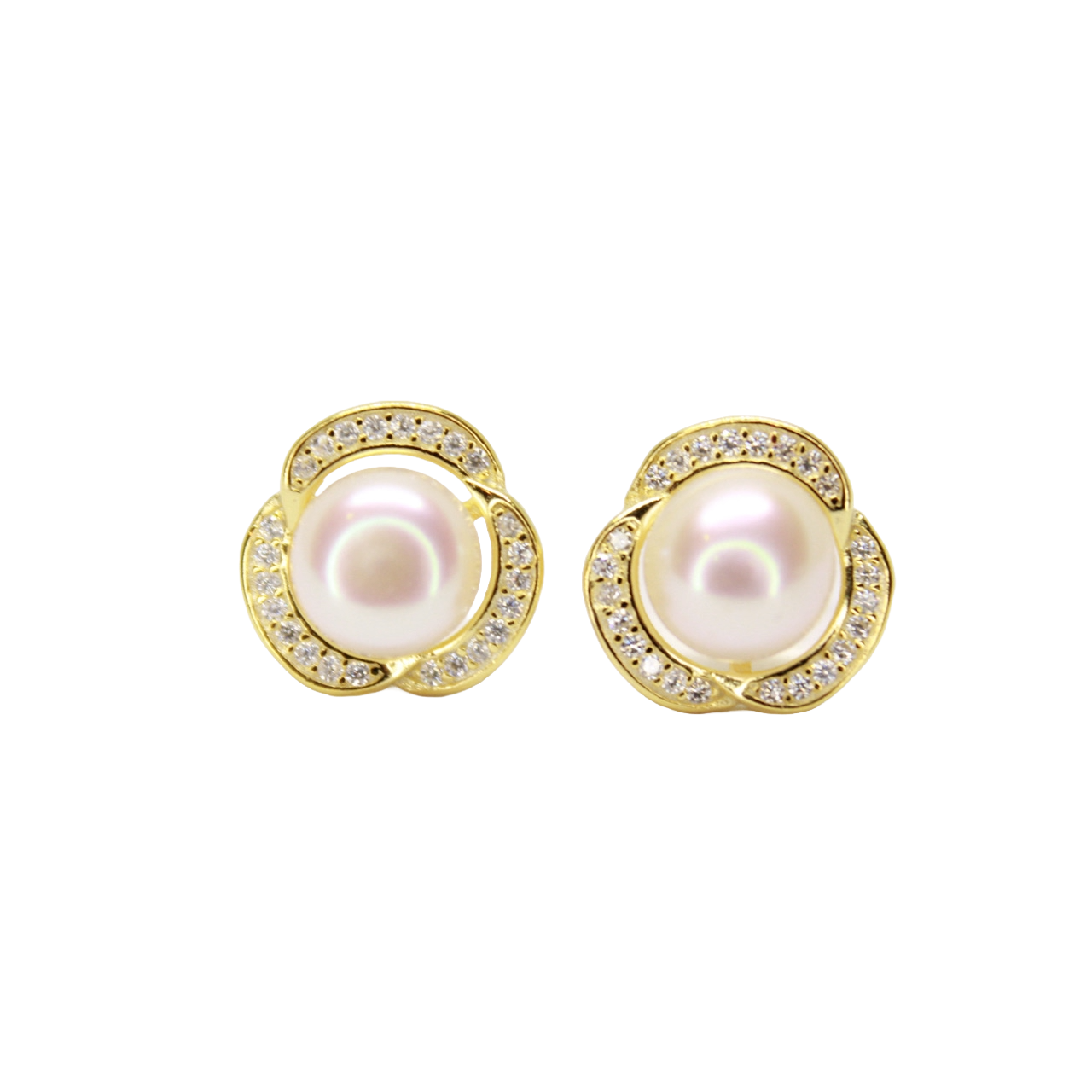 Rosy Radiance Pearl Earrings - Gift for her