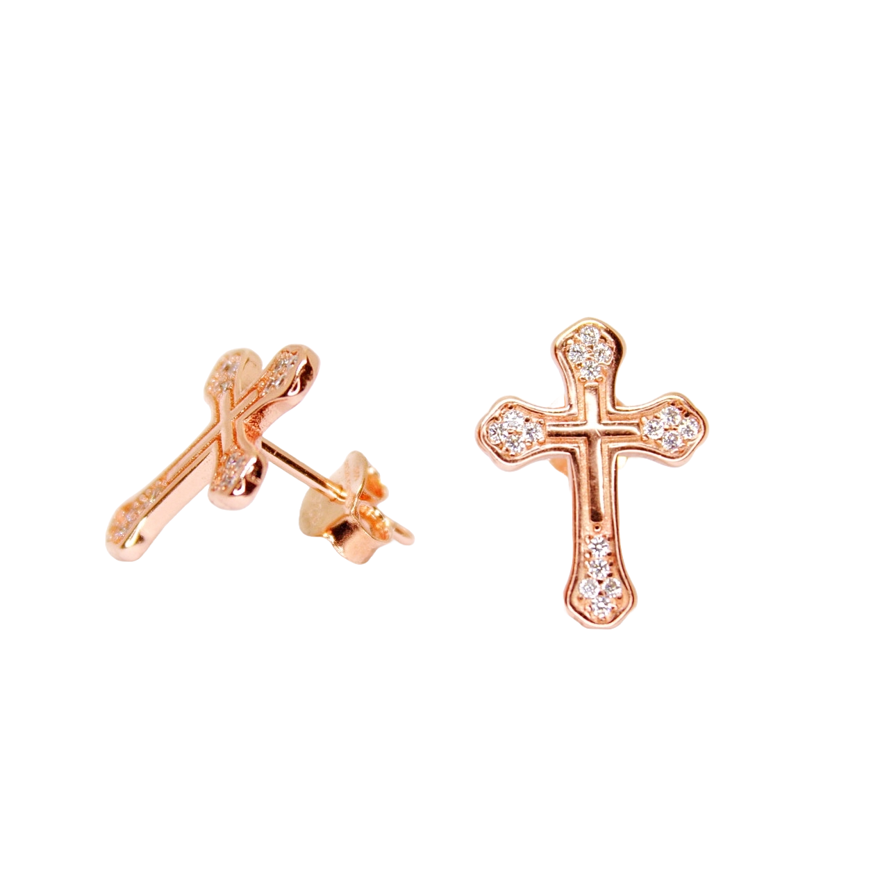 Eternal Faith Cross Earrings - Gift for her