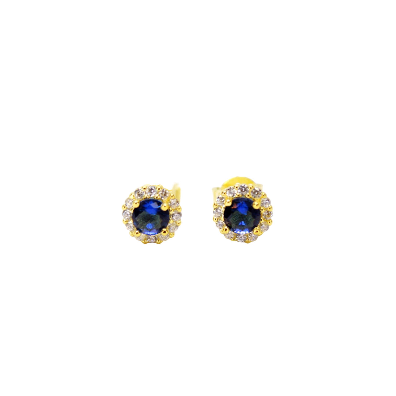 “Azure Elegance” Blue Zirconia Studs - Gift for her