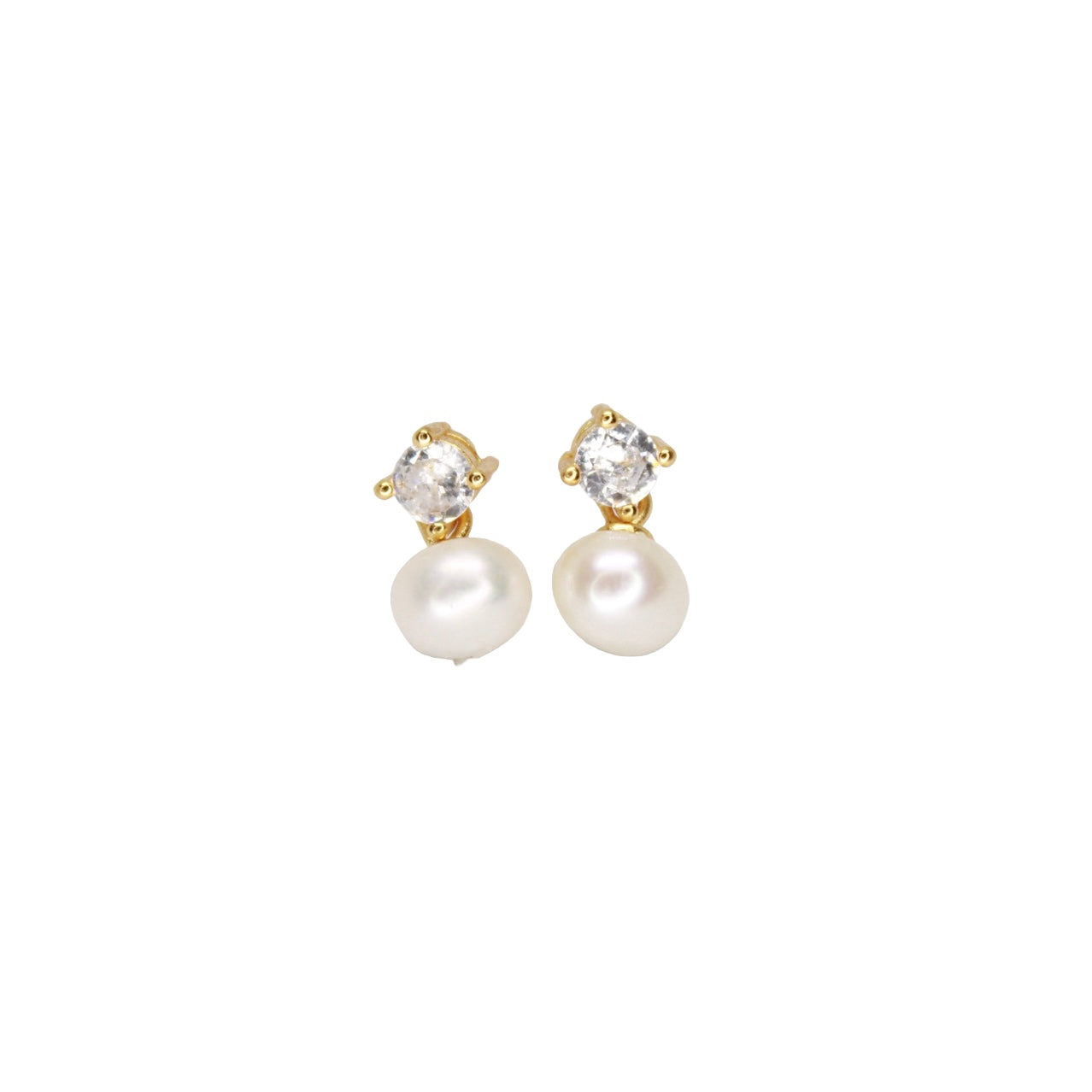 Pearl Spark Earrings - Gift for Her Birthdays