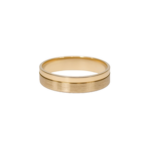 Mixed-Finish Wedding Bands – Satin & Polished
