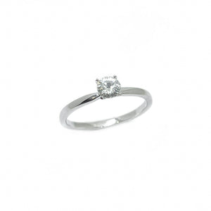 Anillo de compromiso con diamante solitario de 0,34 ct.