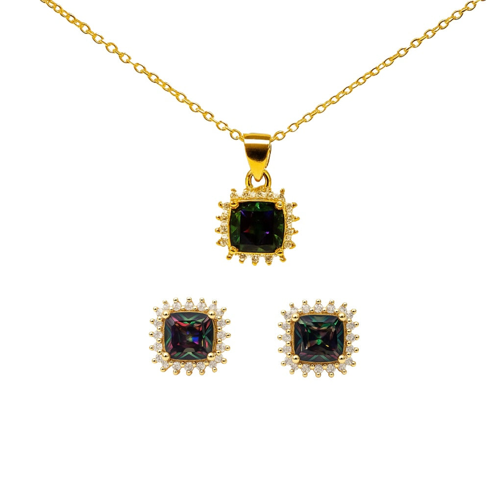 Mystic Spark Silver Jewelry Set