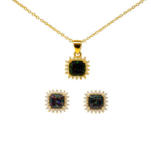 Mystic Spark Silver Jewelry Set
