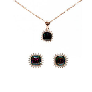 Mystic Spark Silver Jewelry Set