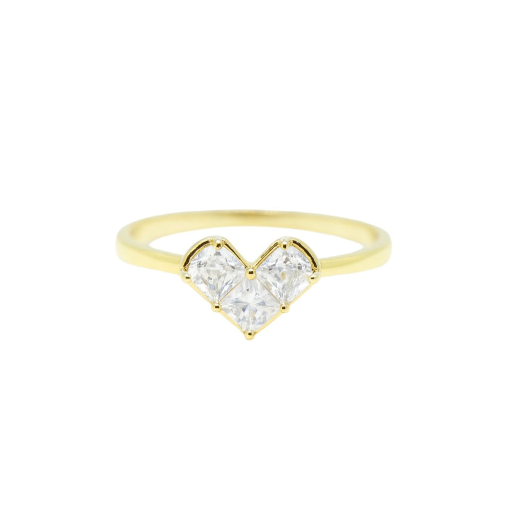 Heart-Shaped Zirconia Ring – For Anniversary