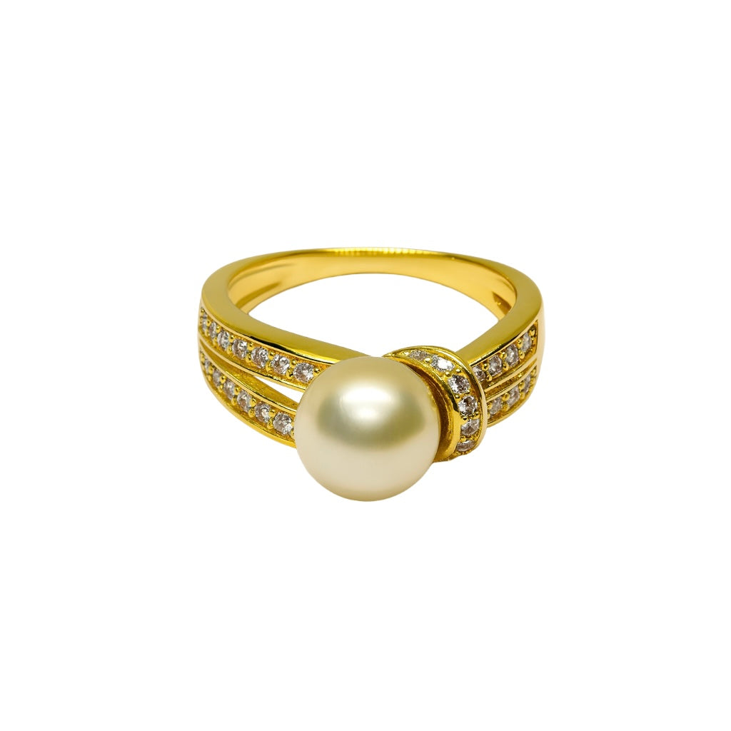 Pearl and Zirconia Rings - Gift for Mom