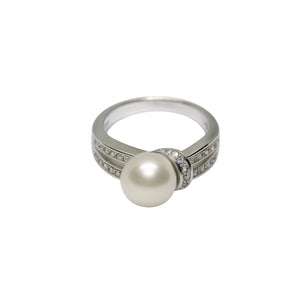 Pearl and Zirconia Rings - Gift for Mom