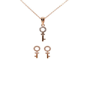 Key to Spark Silver Jewelry Set