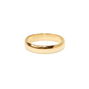 Classic Half-Round Wedding Bands – 4mm