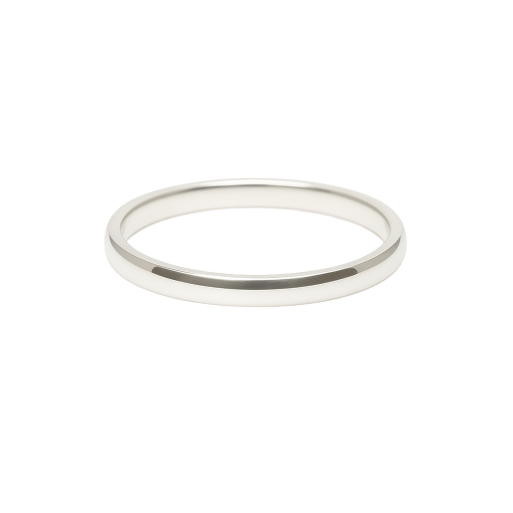 Classic Polished Silver Wedding Bands – 1.5mm