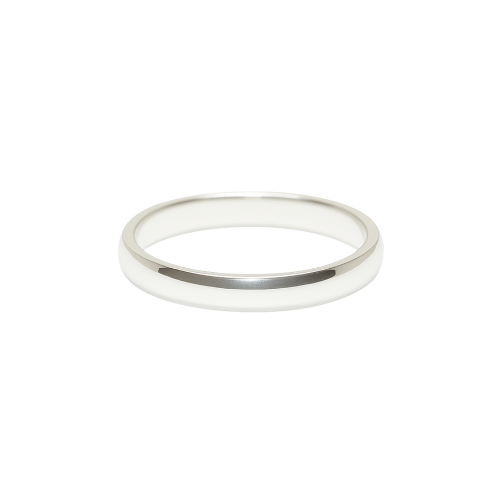 Classic Polished Silver Wedding Bands – 2.5mm