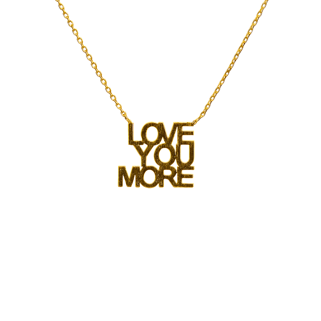 Love You More Chain and Pendant