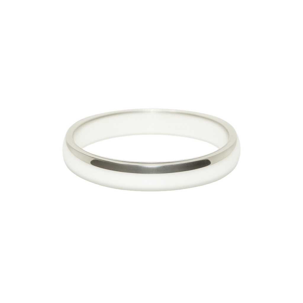 Classic Polished Silver Wedding Band – 3mm