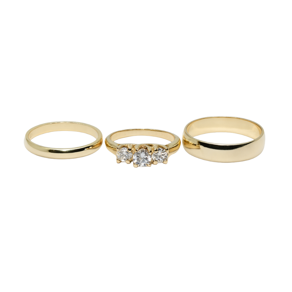 Bridal Sets – Three-Stone Classic