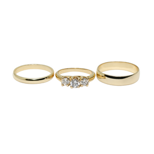 Bridal Sets – Three-Stone Classic