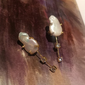 Earrings with art handmade with love