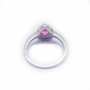 Posterior look of the sterling silver ring 