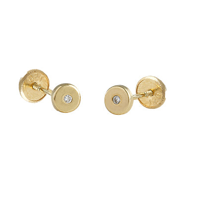 Diamond baby earrings in 14k Gold