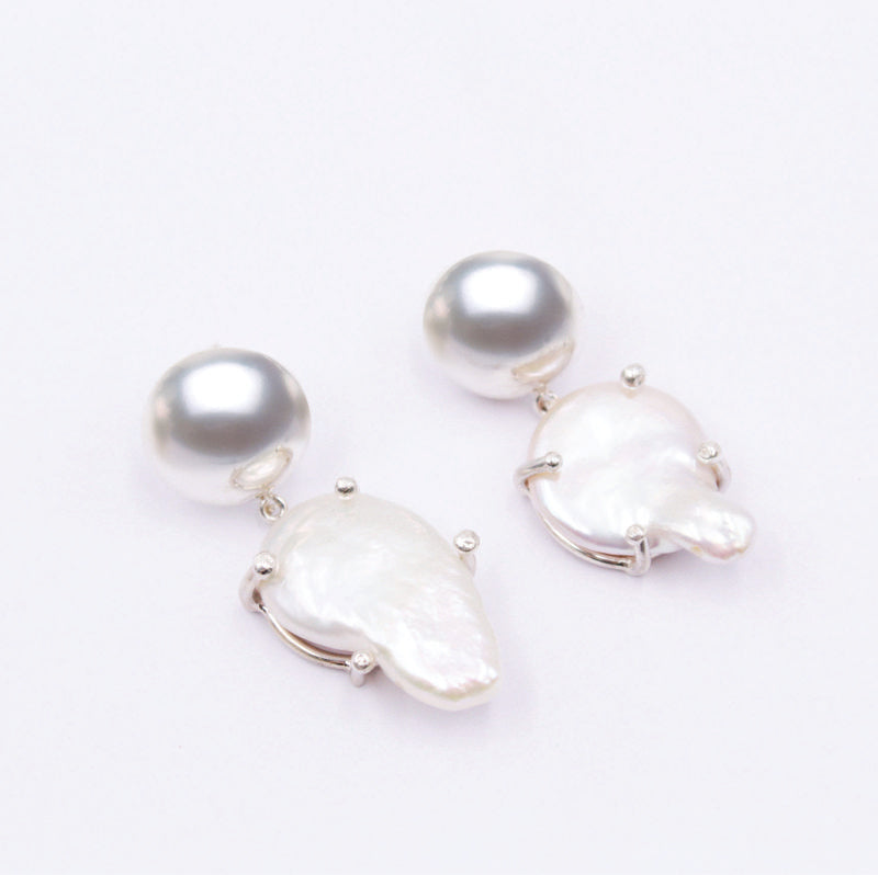 Plain sterling silver earrings 