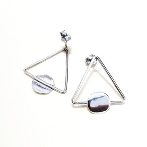 Triangular gemotric earrings