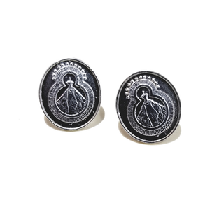 Virgin of Suyapa silver earrings